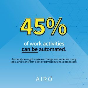 45 percent of work activities can be automated