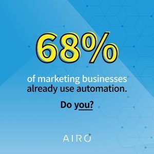 68 percent of marketing businesses use automation